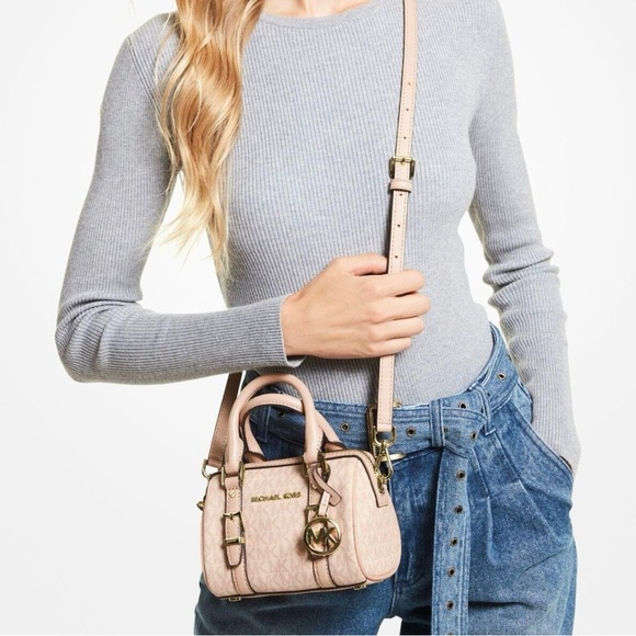 Michael Kors Bedford Legacy Extra-Small Logo Duffle Crossbody Bag - Picture 3 of 15